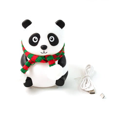 Panda 7-Color LED Silicone Touch Lamp