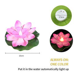 Lotus Flowers Sensor Led Candle Tealight For Outdoor And Indoor Decoration - (Pack Of 6)