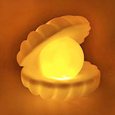 Pearl Shell Night Lamp Decorate Desk Lights Nursery Toy Lamp