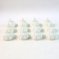 Led Floating Lotus Water Sensor Candles (12 Pc)