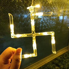 Swastik Om Curtain Decorative Lights String Lights